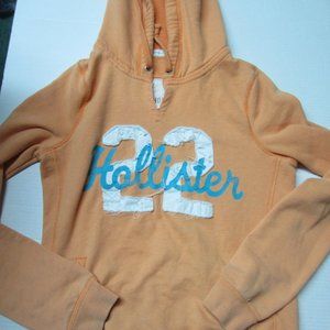 Hollister L tangerine orange hoodie sweatshirt womens